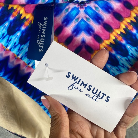 Swimsuits for All Tankini Swimsuit Size 16 2 Piece Beach Boho Vacation Resort - Picture 6 of 8